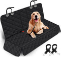 Premium Waterproof Dog Car Seat Cover - Non-Slip Back Seat Protector for Pets, Compatible with Most Cars, Trucks, and SUVs - Black
