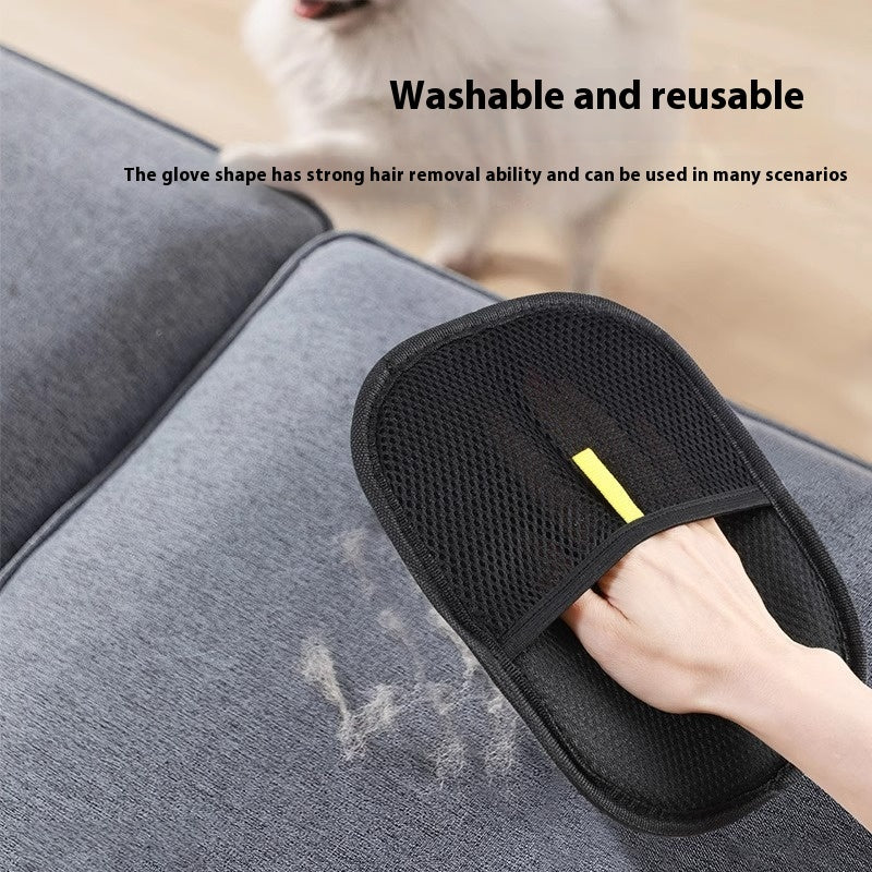 Pet Hair Remover Mitt Pet Hair Remover Gloves Deshedding Brush Glove For Dog Cat Rabbit With Long Short Curly Hair